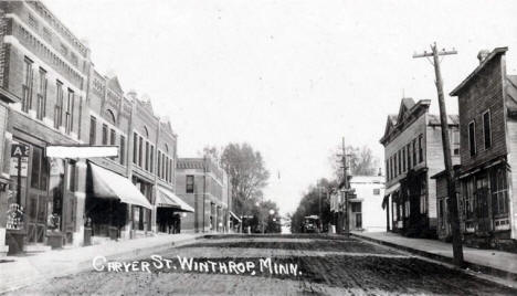Carver Street, Winthrop Minnesota, 1910's