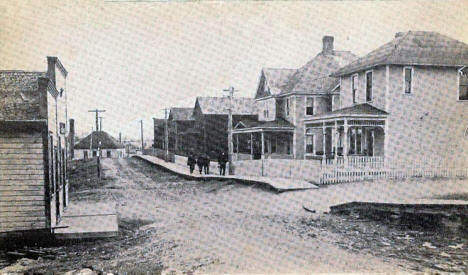 Street scene, Winton MN, 1910