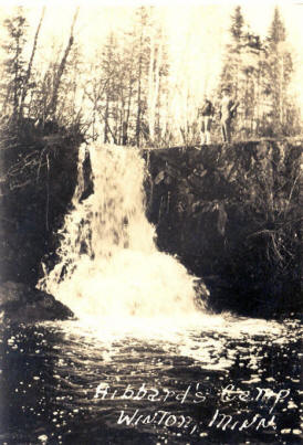 Hibbard's Camp at the Falls, Winton MN, 1931
