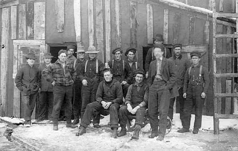 Lumberjacks at Edward Hines Lumber Company, Winton Minnesota, 1905
