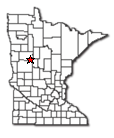 Location of Wolf Lake MN