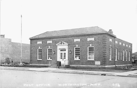 Post Office, Worthington Minnesota, 1950's