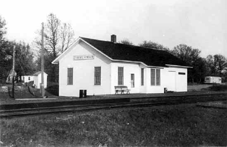 Depot, Zimmerman Minnesota, 1950