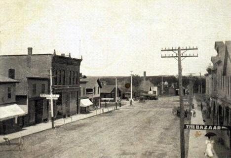 Street scene, Zumbrota Minnesota, 1907