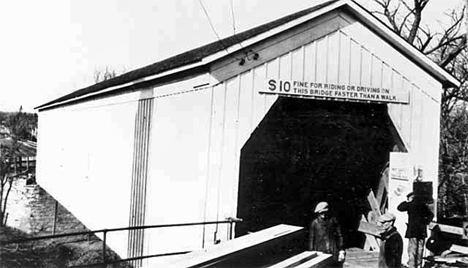 Covered bridge, Zumbrota Minnesota, 1932