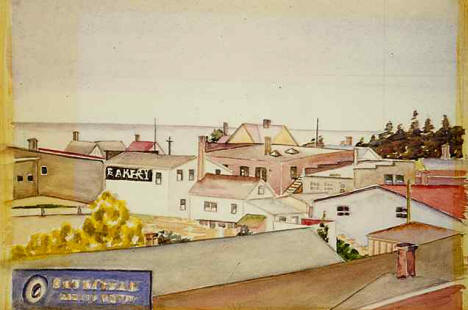 Grand Marais Watercolor, Walter O'Meara, 1925