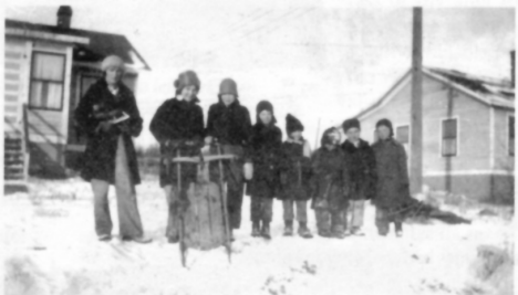 Winter sports in Babbitt Minnesota, 1930s