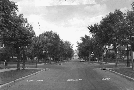 Street Scene, Buhl Minnesota, 1945