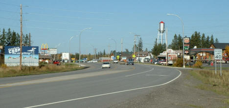 Highway 53 entering Cook, Minnesota