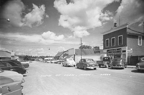 Street Scene, Cook Minnesota, 1955