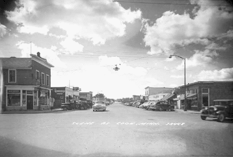 Street Scene, Cook Minnesota, 1955