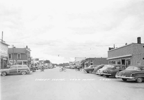 Street Scene, Cook Minnesota, 1955