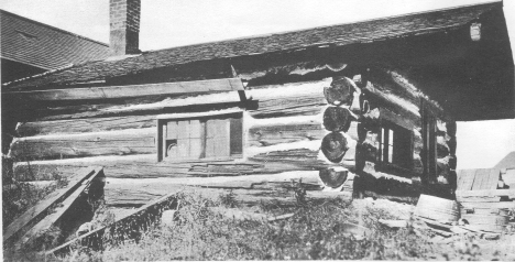 First log cabin in Eveleth Minnesota