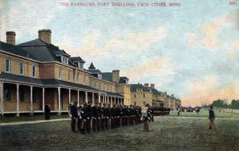 The Barracks, Fort Snelling, 1909