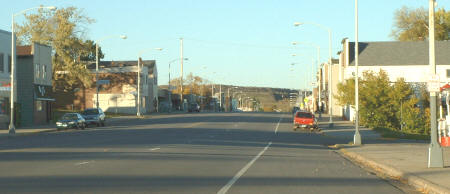 View of Broadway Street in Gilbert Minnesota