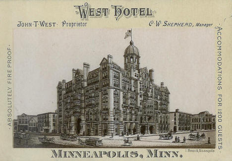 West Hotel, Minneapolis Minnesota, 1900's