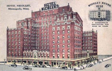 Hotel Nicollet, Minneapolis Minnesota, 1940's
