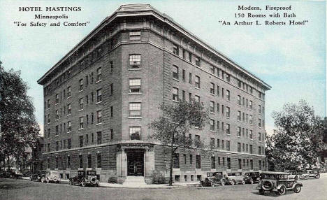 Hotel Hastings, Minneapolis Minnesota, 1930's