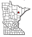Location of Cherry Minnesota