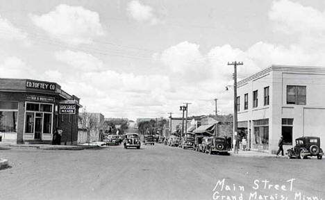 Main Street, Grand Marais Minnesota, 1940