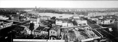 General view, business section of Baudette and Spooner.