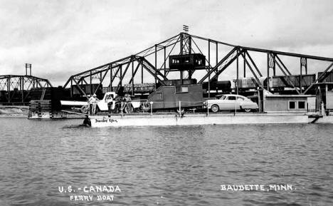 United States-Canada ferry boat, Baudette.