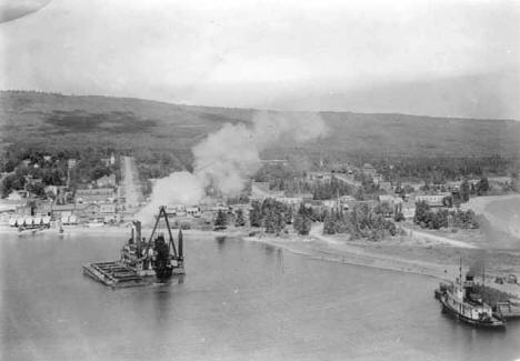 View of Grand Marais from Lake Superior, 1935