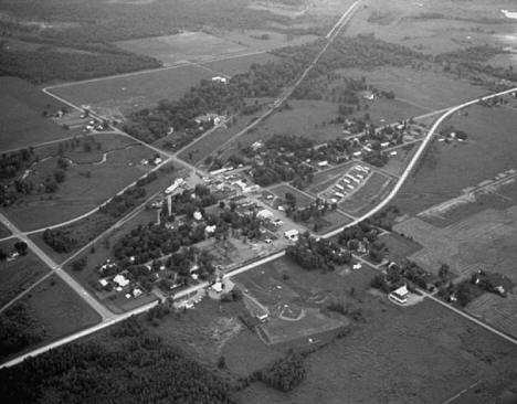 Aerial view, Ogilvie Minnesota, 1970