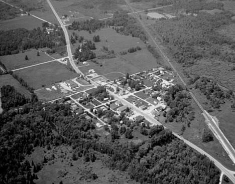 Aerial view, Warba Minnesota, 1970