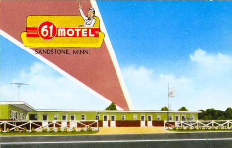 61 Motel, Sandstone Minnesota, 1950