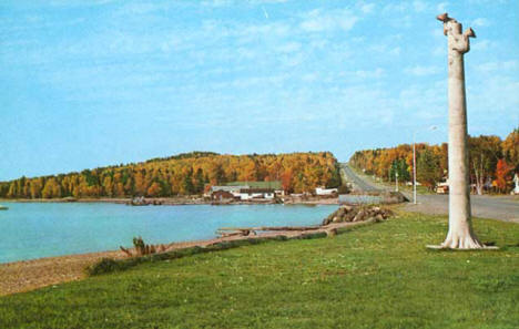Bear Tree Monument and Harbor, Grand Marais Minnesota, 1960
