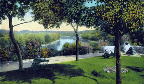 Vista, Mississippi River from Parapet, Soldiers Home, Minneapolis Minnesota, 1910's