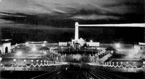 Wonderland Amusement Park at night, Minneapolis Minnesota, 1906