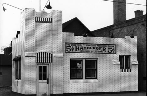 White Castle at 616 Washington Avenue SE, Minneapolis Minnesota, 1930's