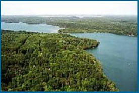 Aerial view of Thunder Lake