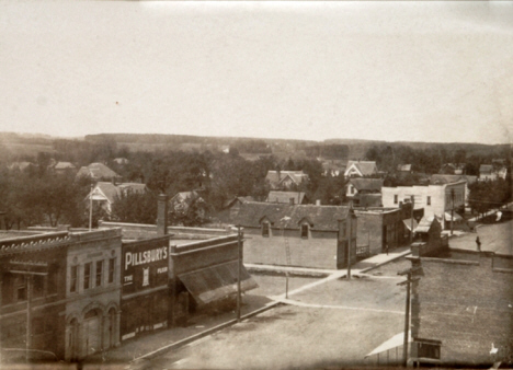 Street scene, Adams Minnesta, 1900