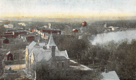 Birds eye view, Alden Minnesota, 1908