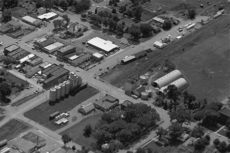 Aerial view, Amboy Minnesota, 1977