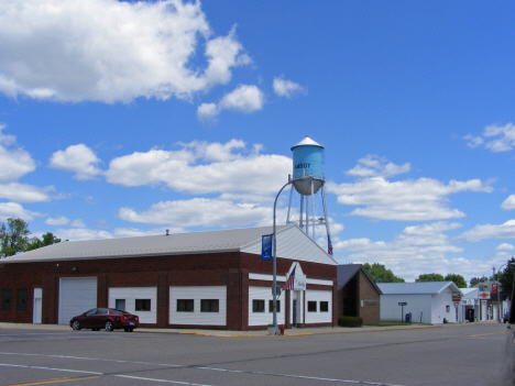 Street scene, Amboy Minnesota, 2014