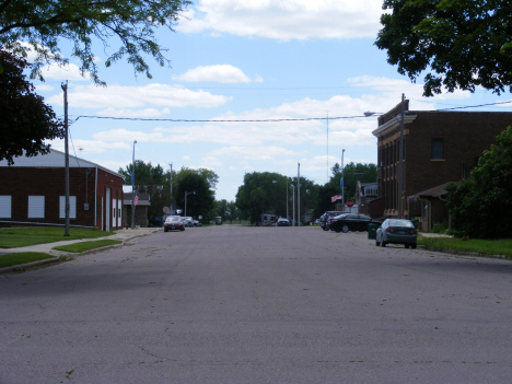 Street scene, Amboy Minnesota, 2014