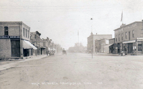 Main Street North, Annandale Minnesota, 1923