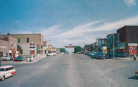 Street scene, Battle Lake Minnesota, 1950's