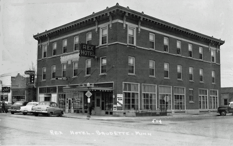 Rex Hotel, Baudette Minnesota, 1950's