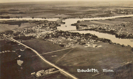 Aerial View, Baudette Minnesota, 1940's