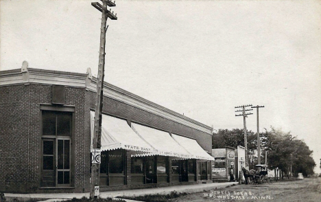 Street scene, Brownsdale Minnesota, 1910's