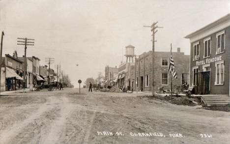Main Street, Clarkfield Minnesota, 1920's