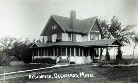 Residence, Cleveland Minnesota, 1910's