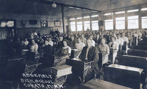 Assembly, High School, Cokato Minnesota, 1910's
