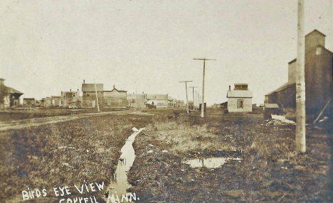 Street scene, Correll Minnesota, 1910's