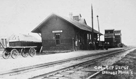 Depot, Danube Minnesota, 1916
